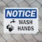 Signmission Wash Hands, 14 in W x Rectangle, Plastic OS-2PACK-NS-P-1014-L-16863 - alternate 5